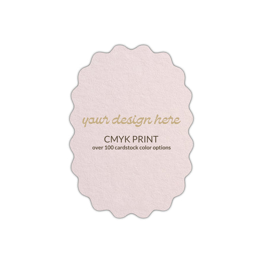 Shape P49 Diecut Card | CMYK Print | 3" x 4"