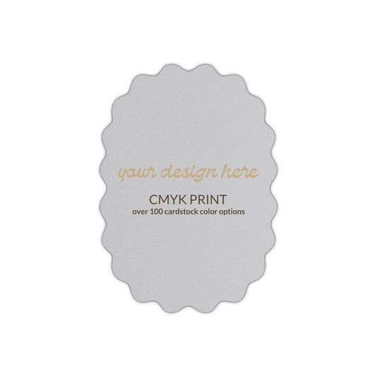 Shape P49 Diecut Card | CMYK Print | 5" x 7"