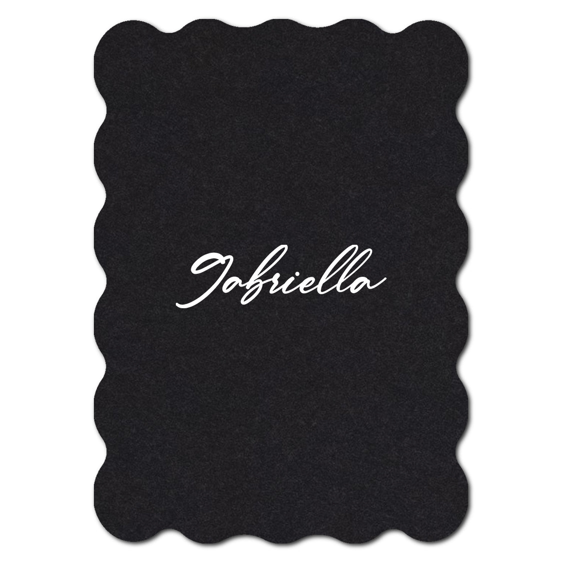 Individually Personalized Wedding Prints on Diecut Cardstock - Shape P49