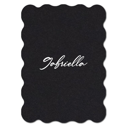 Individually Personalized Wedding Prints on Diecut Cardstock - Shape P49