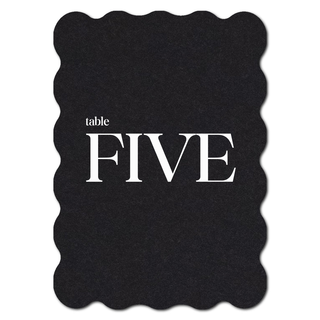 Individually Personalized Wedding Prints on Diecut Cardstock - Shape P49
