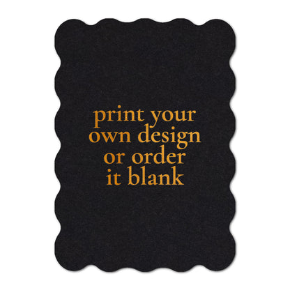 Custom Wedding Prints on Diecut Shaped Cardstock | Shape P49