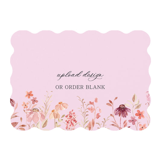 Custom Wedding Prints on Diecut Shaped Cardstock | Shape P49