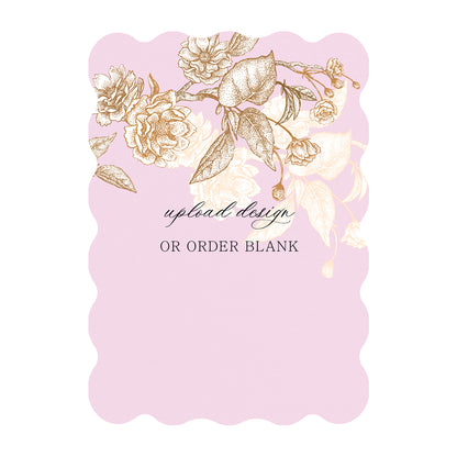 Custom Wedding Prints on Diecut Shaped Cardstock | Shape P49