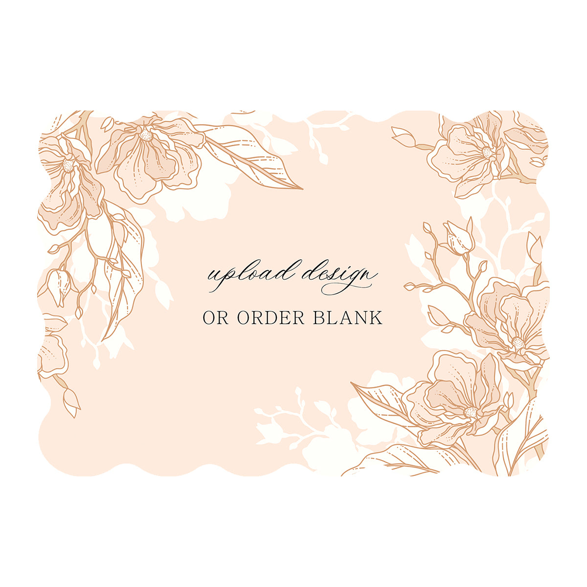 Custom Wedding Prints on Diecut Shaped Cardstock | Shape P49