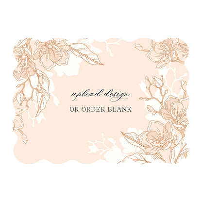 Custom Wedding Prints on Diecut Shaped Cardstock | Shape P49