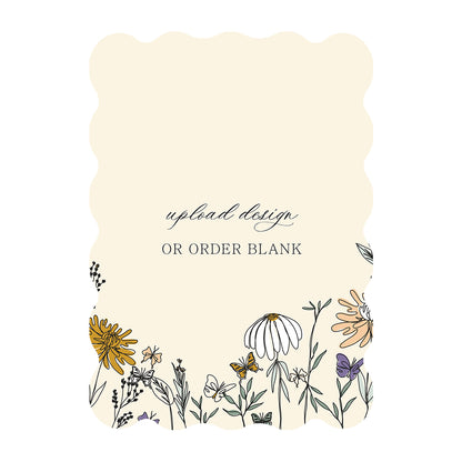 Custom Wedding Prints on Diecut Shaped Cardstock | Shape P49