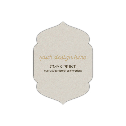 Shape P4 Diecut Card | CMYK Print | 2" x 3"