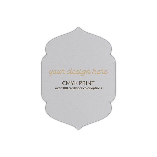 Shape P4 Diecut Card | CMYK Print | 2.5" x 3.5"