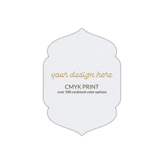 Shape P4 Diecut Card | CMYK Print | 2" x 3.5"