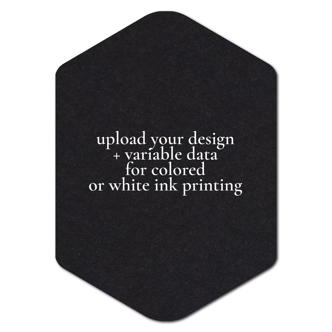 Individually Personalized Wedding Prints on Diecut Cardstock - Shape P4