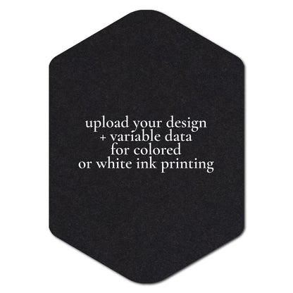 Individually Personalized Wedding Prints on Diecut Cardstock - Shape P4