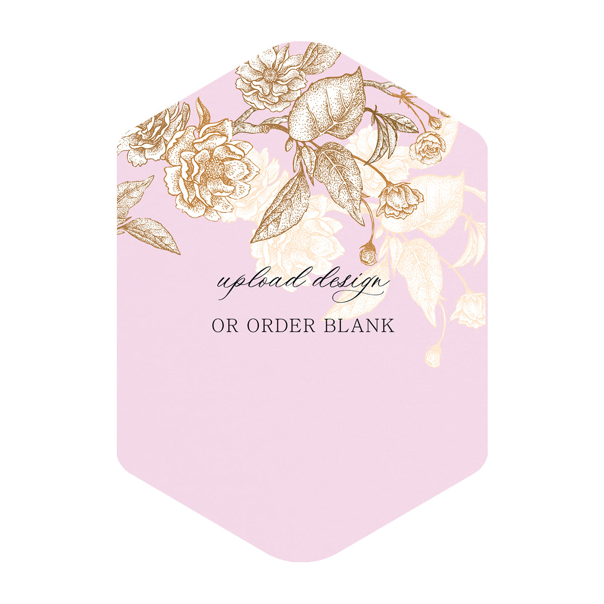 Custom Wedding Prints on Diecut Shaped Cardstock | Shape P4