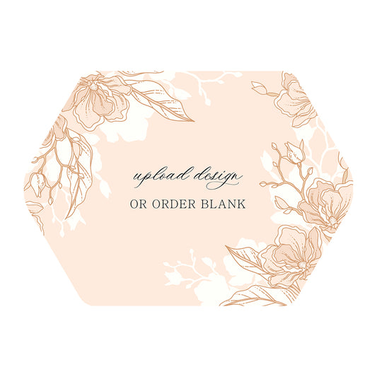 Custom Wedding Prints on Diecut Shaped Cardstock | Shape P4