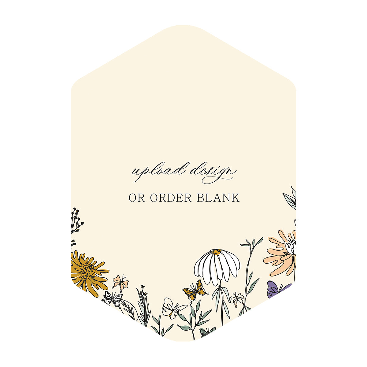 Custom Wedding Prints on Diecut Shaped Cardstock | Shape P4