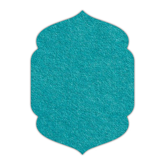 11GLOWZ17 MANGO Print on Aqua Blue Cardstock | Shape P4 | 5.5" x 8.5"