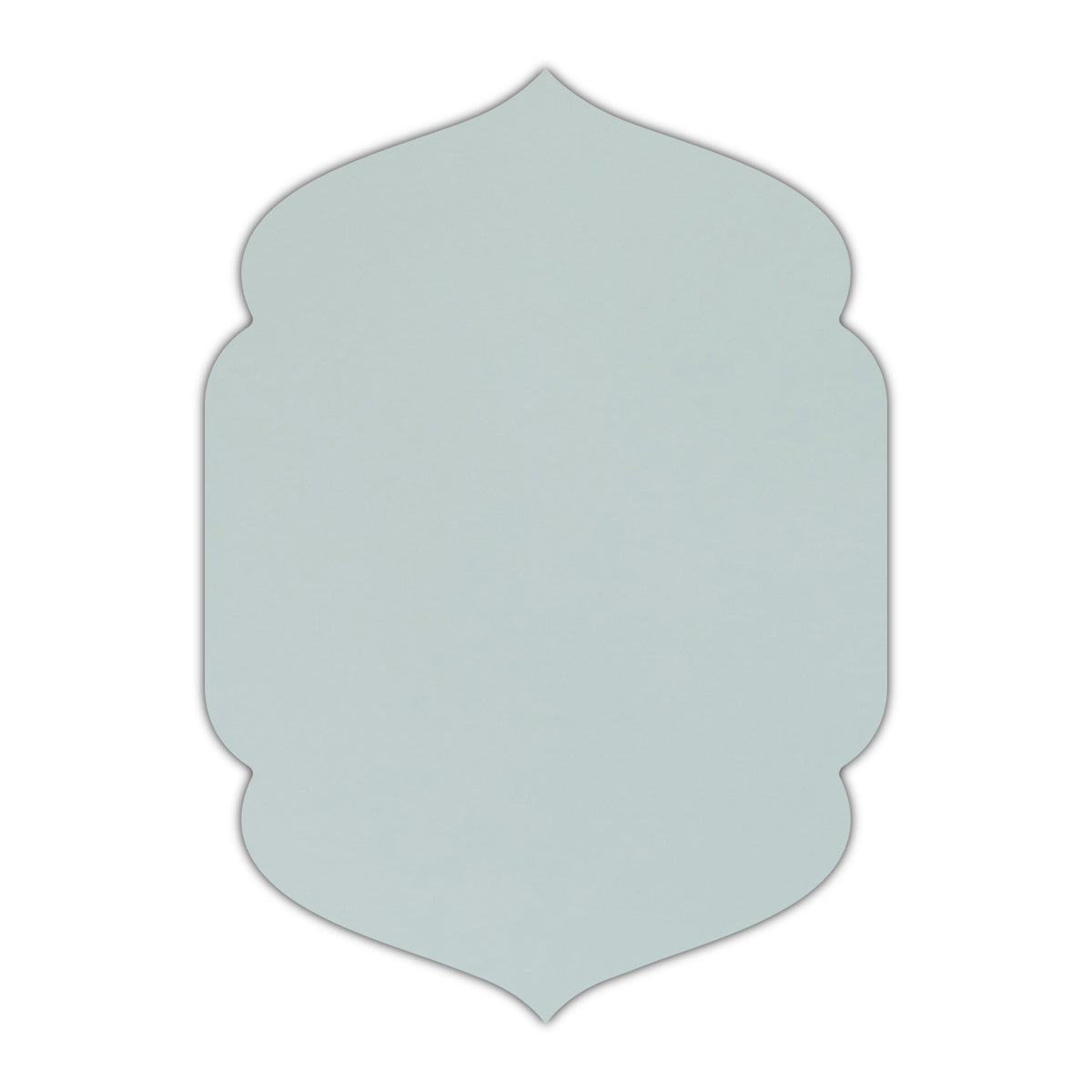 CMYK Print on Shimmer Aquamarine Cardstock | Shape P4 | 8.5" x 11"