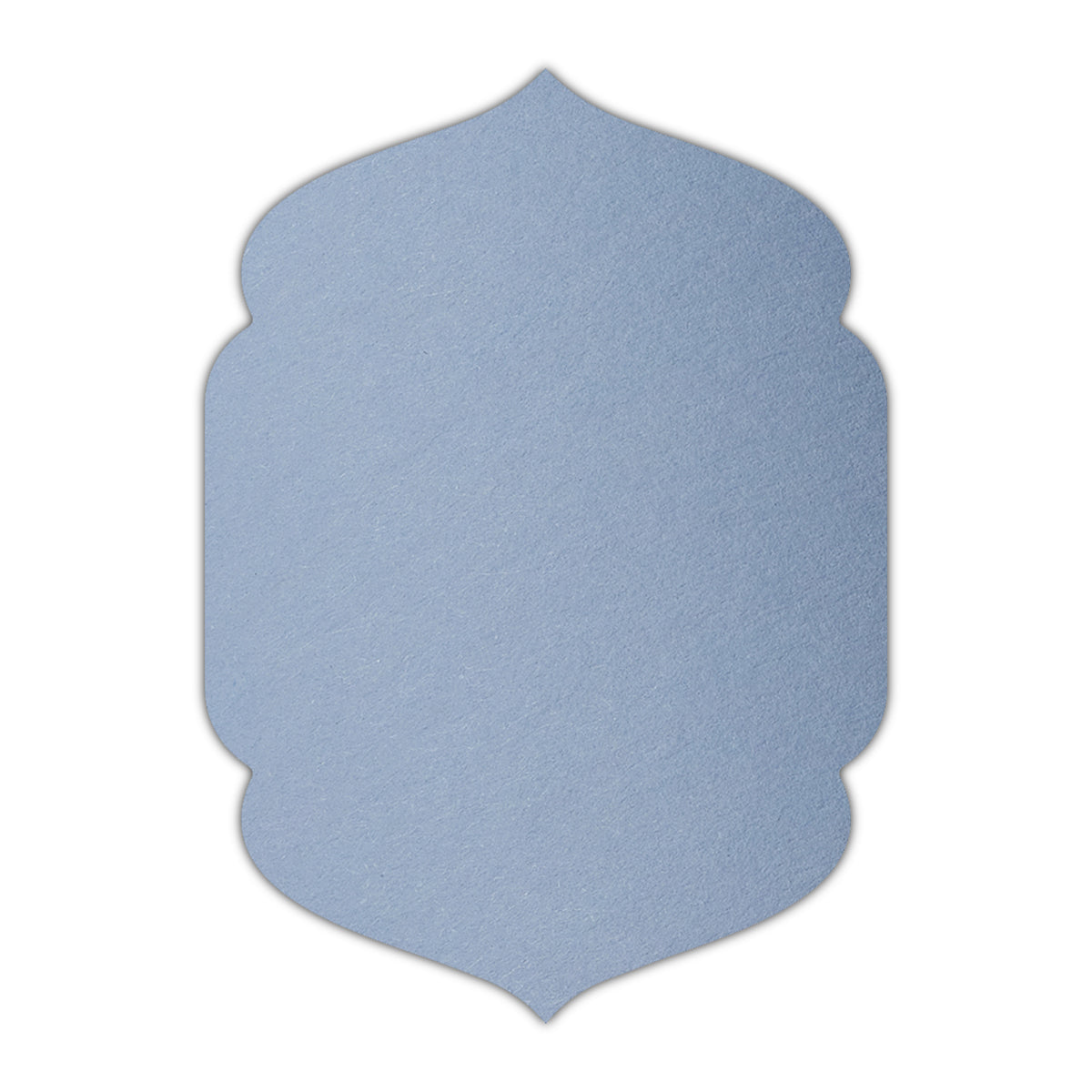 CMYK Print on Azure Blue Cardstock | Shape P4 | 3" x 4"