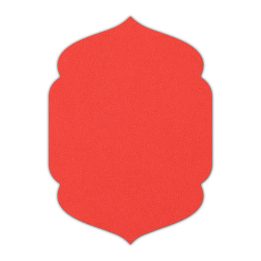 11GLOWZ17 MANGO Print on Bright Red Cardstock | Shape P4 | 5.5" x 8.5"