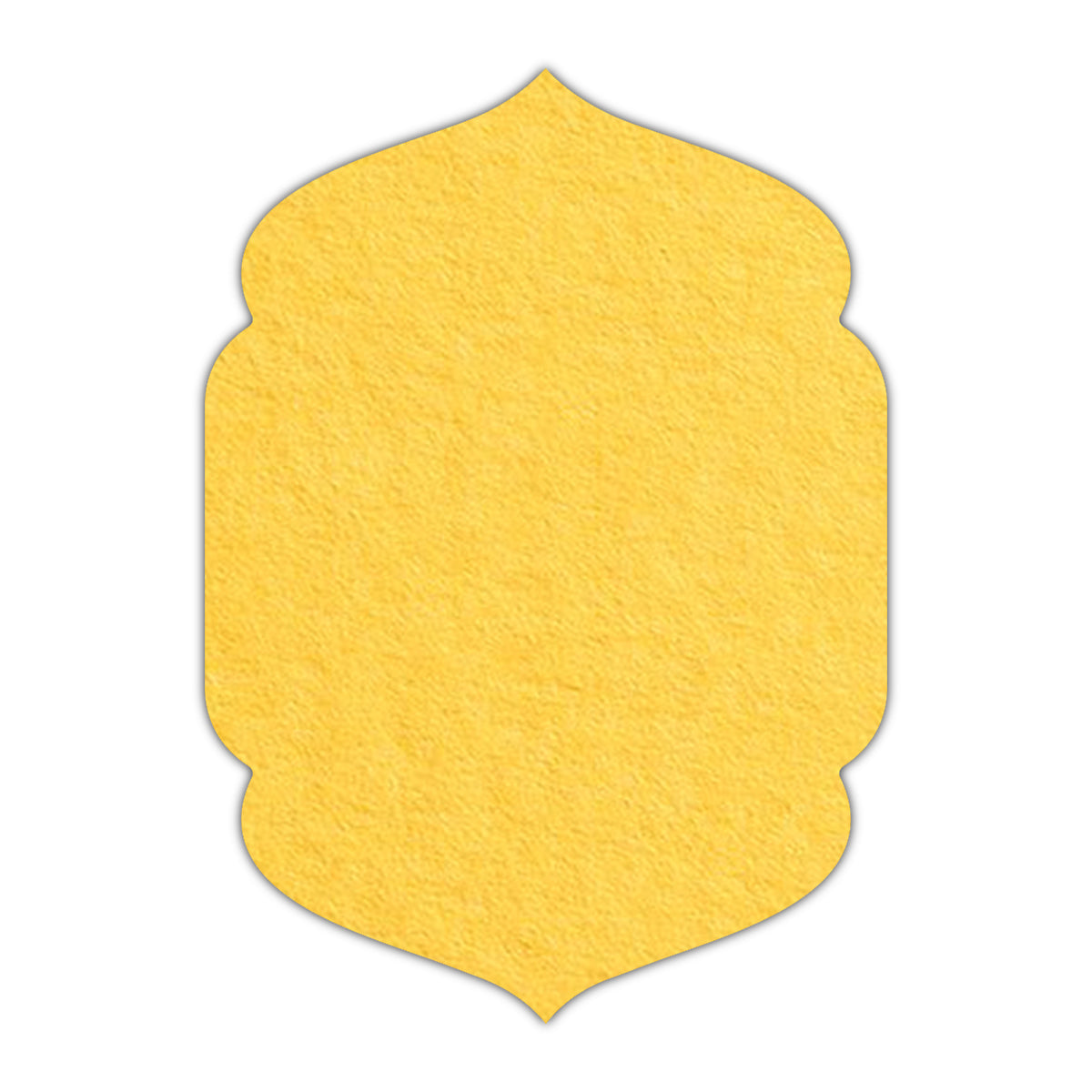 CMYK Print on Canary Yellow Cardstock | Shape P4 | 5" x 8"