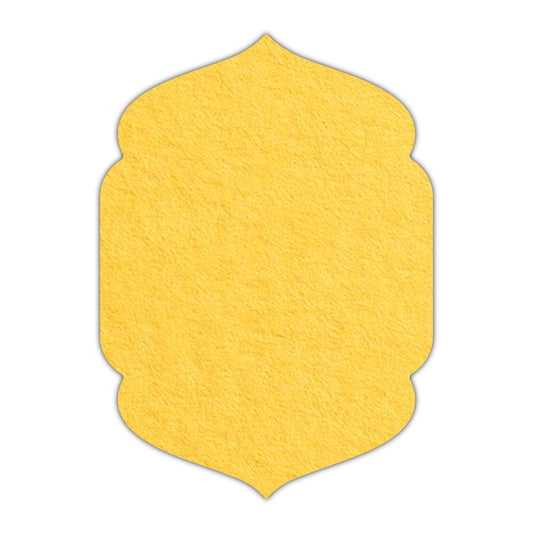 11GLOWZ17 MANGO Print on Canary Yellow Cardstock | Shape P4 | 5.5" x 8.5"