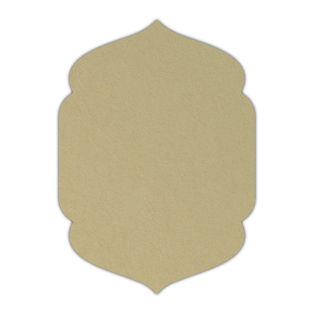 CMYK Print on Shimmer Champagne Cardstock | Shape P4 | 2.5" x 3.5"