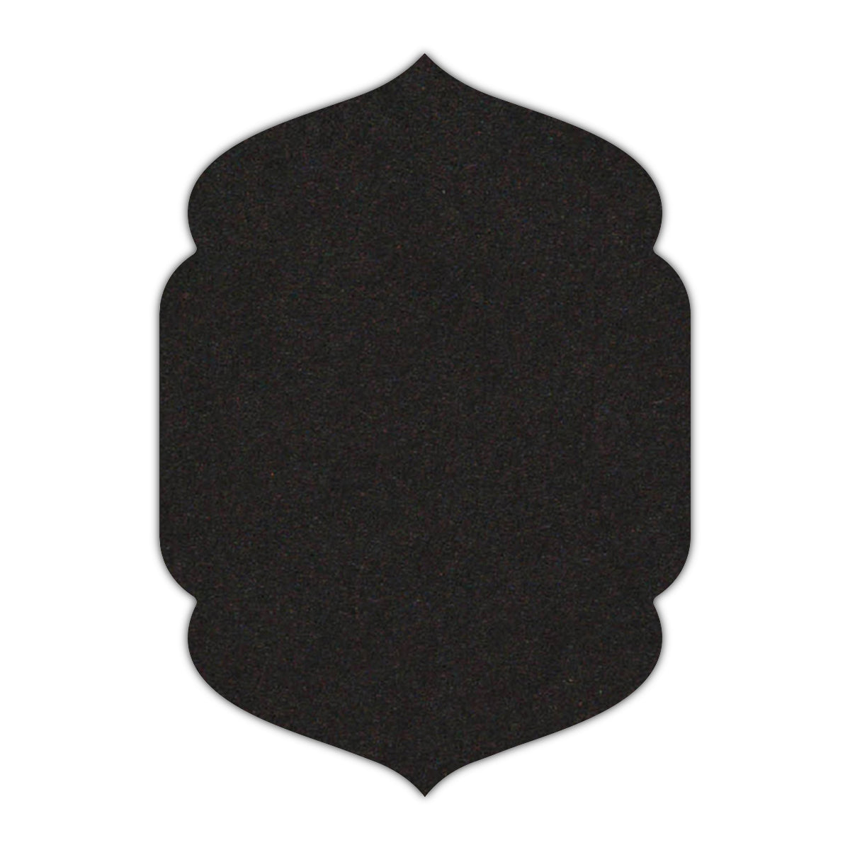 CMYK Print on Deep Black Cardstock | Shape P4 | 3" x 4"