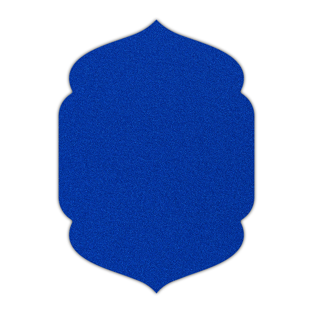 CMYK Print on Shimmer Electric Blue Cardstock | Shape P4 | 5" x 7"