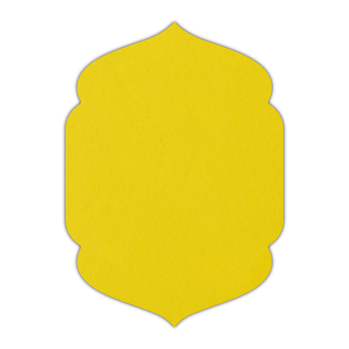 CMYK Print on Factory Yellow Cardstock | Shape P4 | 3.5" x 5"
