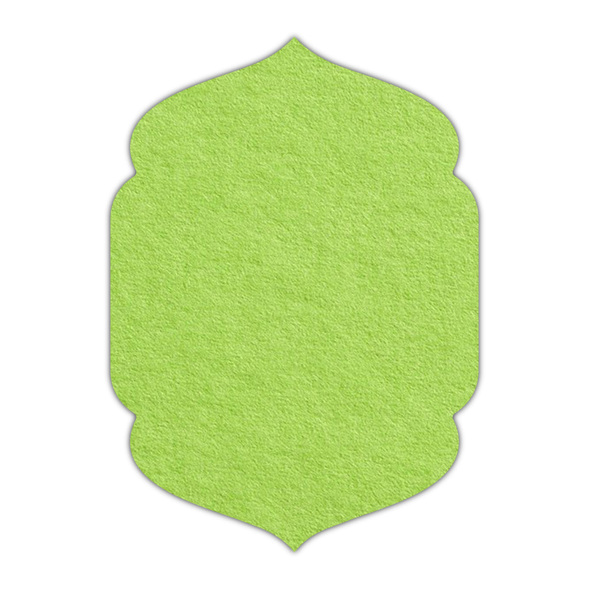 CMYK Print on Leaf Green Cardstock | Shape P4 | 3" x 4"