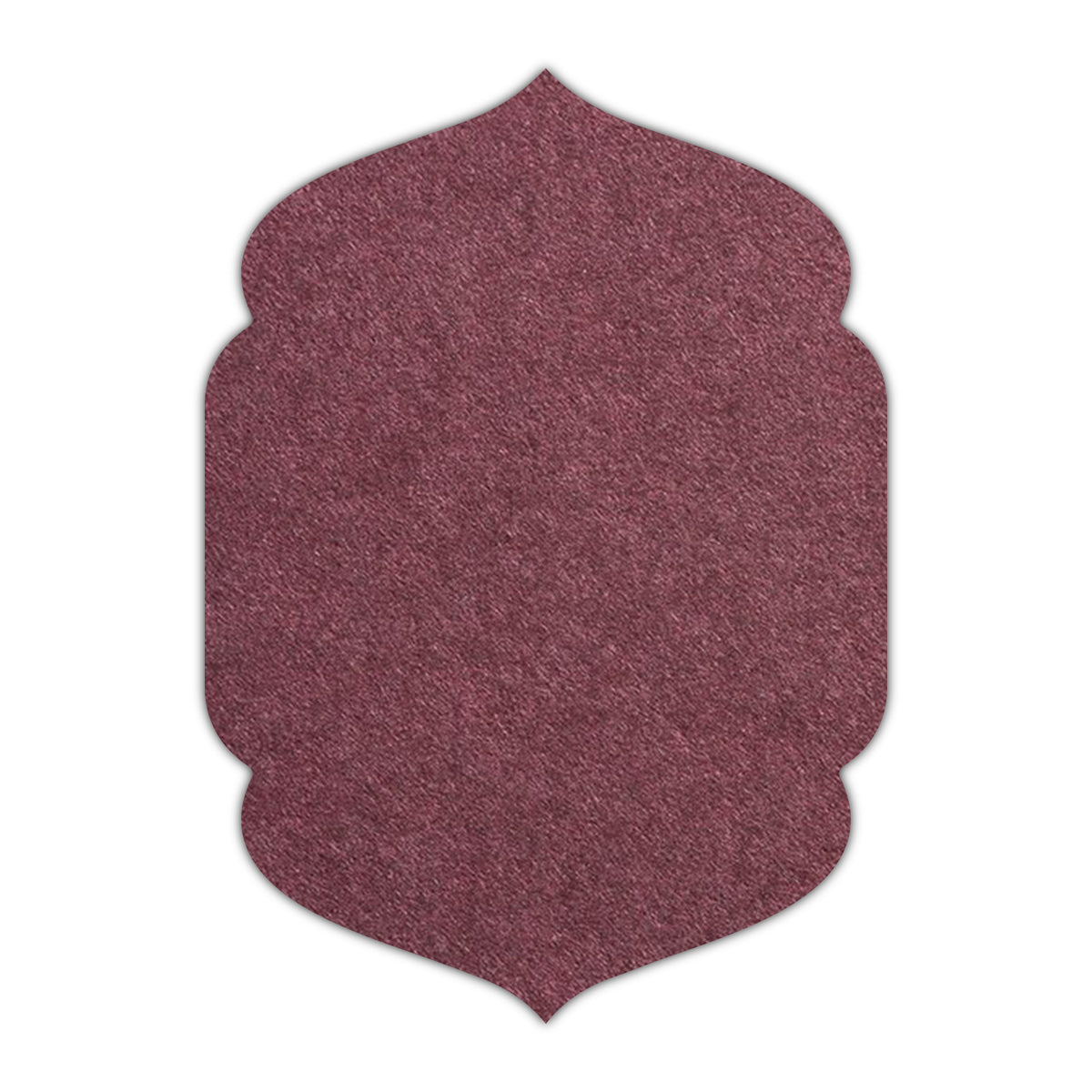 CMYK Print on Merlot Cardstock | Shape P4 | 2" x 3"