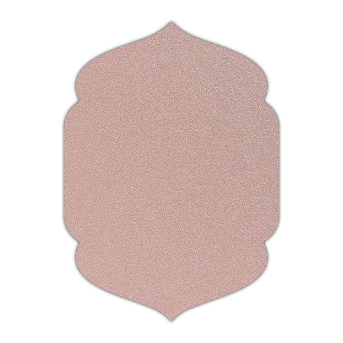 CMYK Print on Shimmer Nude Cardstock | Shape P4 | 8.5" x 11"