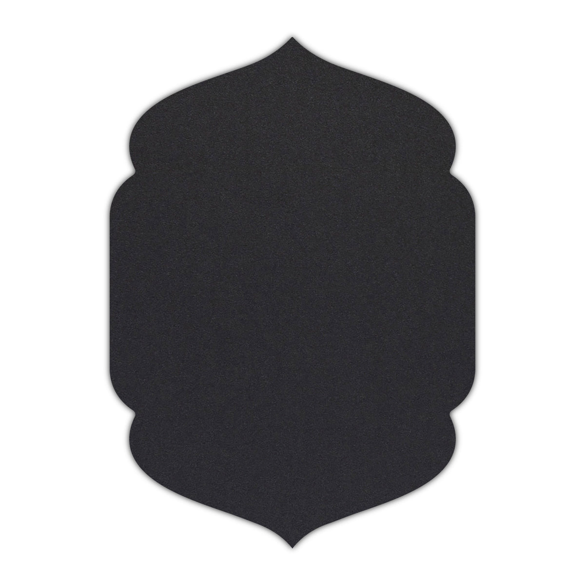 CMYK Print on Shimmer Onyx Cardstock | Shape P4 | 3" x 4"