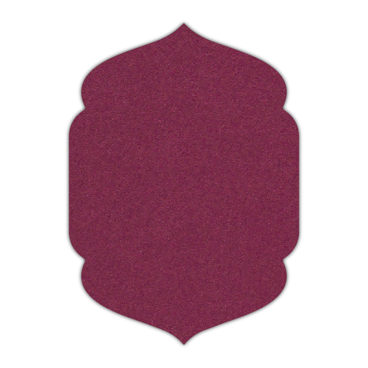 CMYK Print on Orchid Cardstock | Shape P4 | 2" x 3.5"