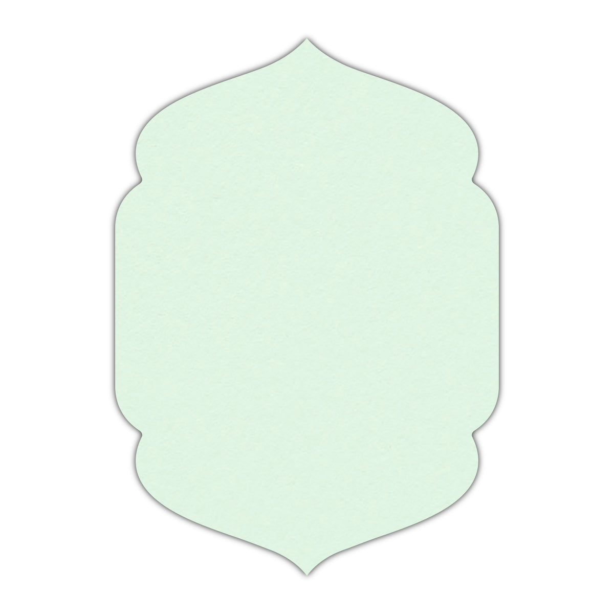 CMYK Print on Pastel Green Cardstock | Shape P4 | 3" x 5"
