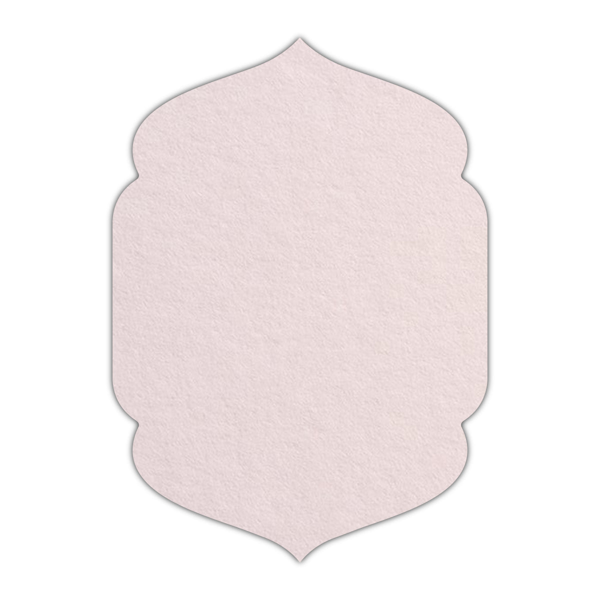 CMYK Print on Powder Pink Cardstock | Shape P4 | 3" x 4"