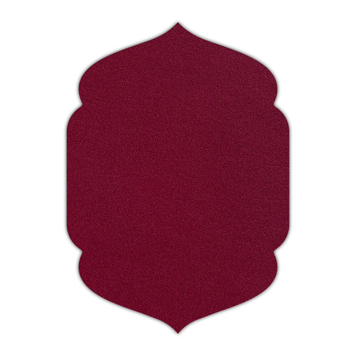 CMYK Print on Shimmer Red Lacquer Cardstock | Shape P4 | 2" x 3"