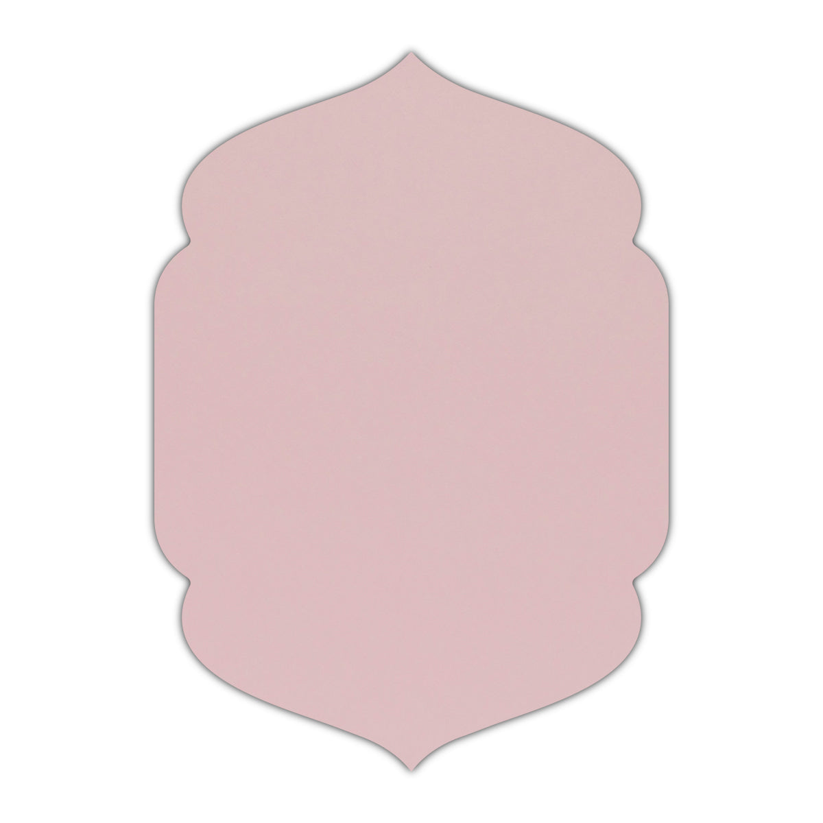 CMYK Print on Shimmer Rose Quartz Cardstock | Shape P4 | 8" x 10"