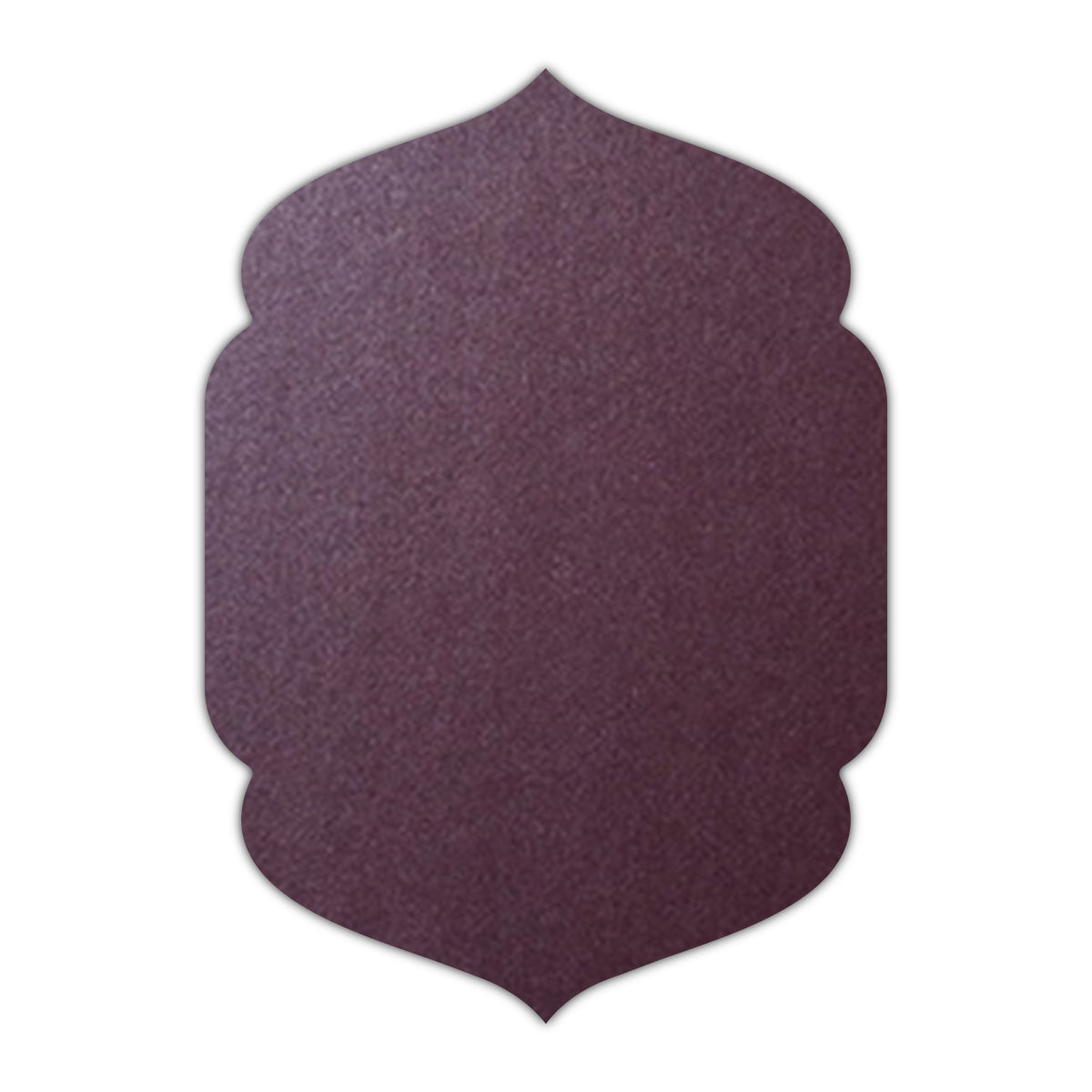 CMYK Print on Shimmer Ruby Cardstock | Shape P4 | 2" x 3"