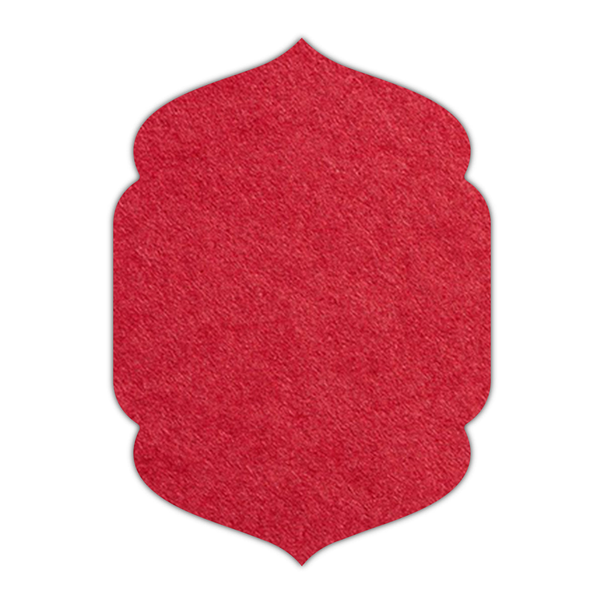 CMYK Print on Scarlet Red Cardstock | Shape P4 | 11" x 14"