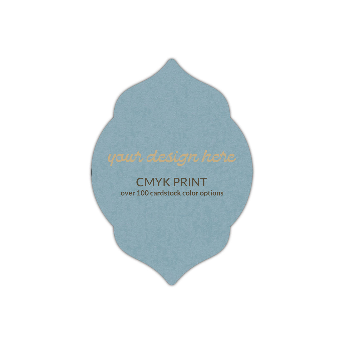Shape P5 Diecut Card | CMYK Print | 3.5" x 5"