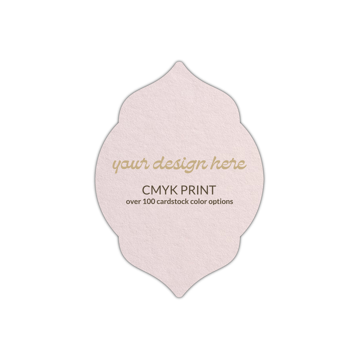 Shape P5 Diecut Card | CMYK Print | 5" x 7"