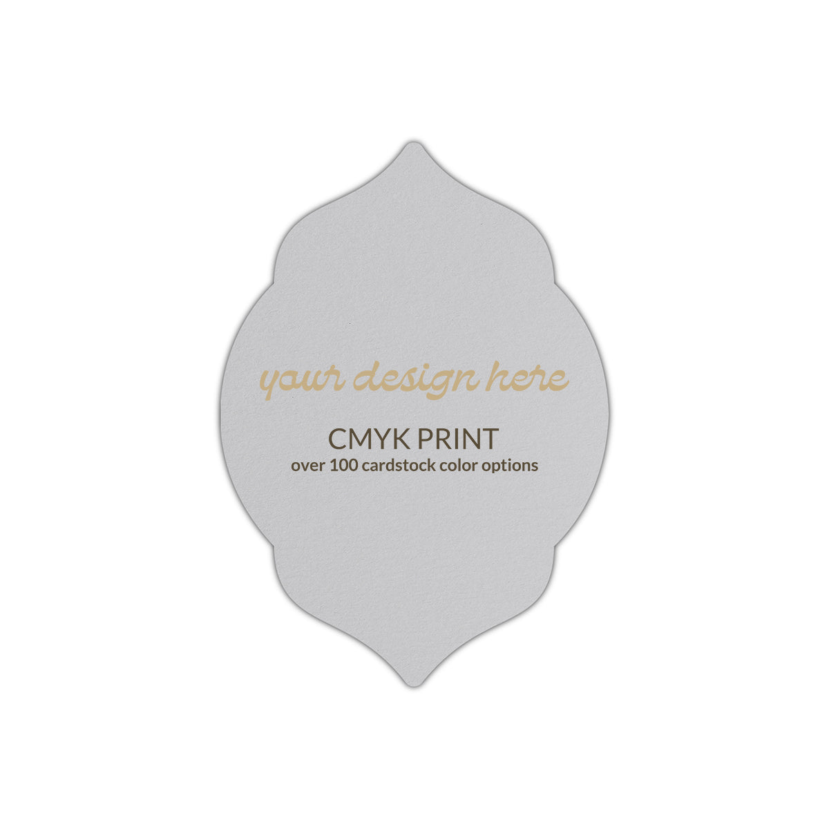 Shape P5 Diecut Card | CMYK Print | 2" x 3.5"