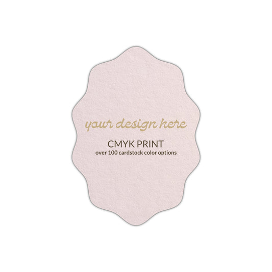 Shape P50 Diecut Card | CMYK Print | 5" x 7"