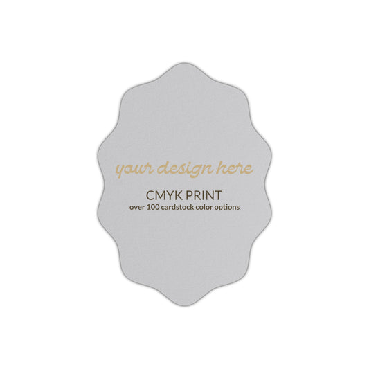 Shape P50 Diecut Card | CMYK Print | 2" x 3.5"