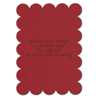 Individually Personalized Wedding Prints on Diecut Cardstock - Shape P50