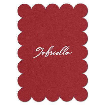 Individually Personalized Wedding Prints on Diecut Cardstock - Shape P50