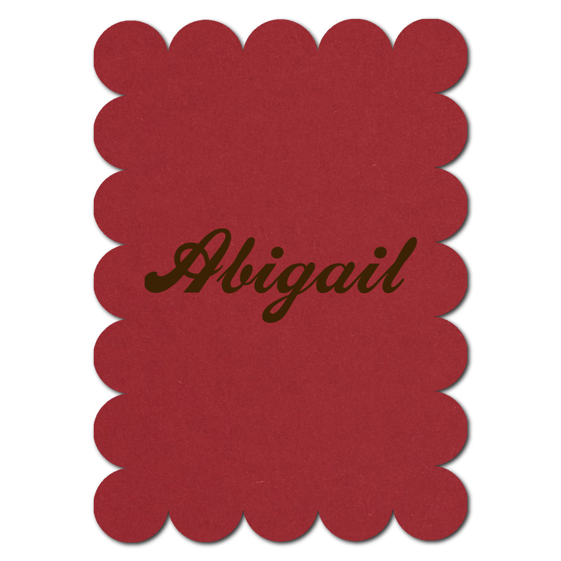 Individually Personalized Wedding Prints on Diecut Cardstock - Shape P50