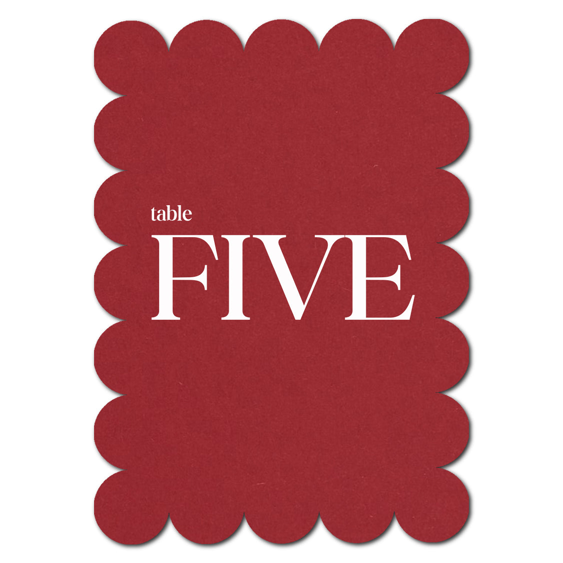 Individually Personalized Wedding Prints on Diecut Cardstock - Shape P50