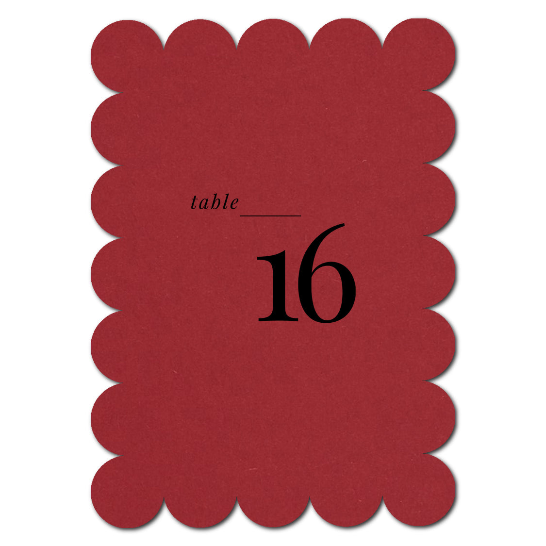 Individually Personalized Wedding Prints on Diecut Cardstock - Shape P50